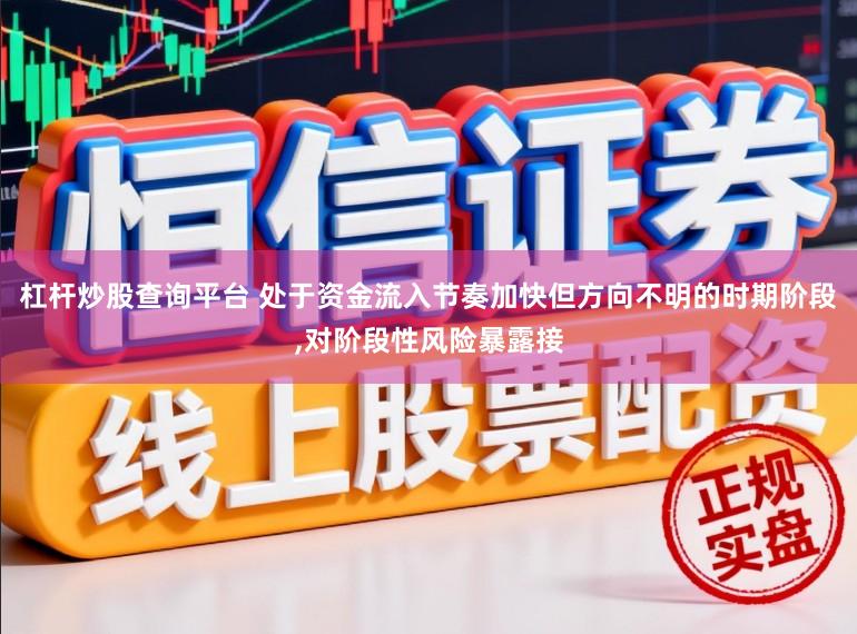 杠杆炒股查询平台 处于资金流入节奏加快但方向不明的时期阶段，对阶段性风险暴露接